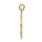 FJC Finejewelers 14 kt Yellow Gold Saint Roch Medal Charm 23 x 15 mm
