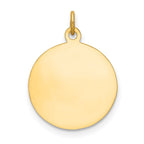 FJC Finejewelers 14 kt Yellow Gold Saint Roch Medal Charm 23 x 15 mm
