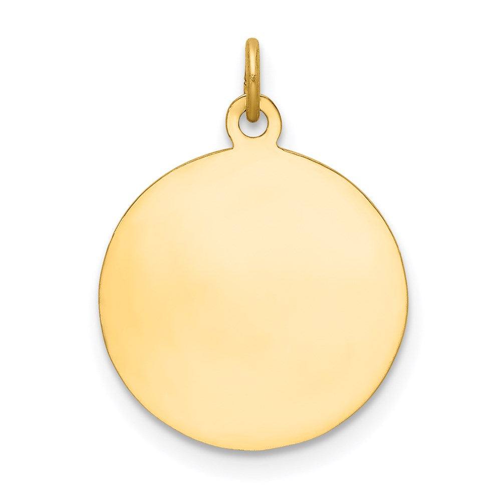 FJC Finejewelers 14 kt Yellow Gold Saint Roch Medal Charm 23 x 15 mm