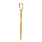 FJC Finejewelers 14 kt Yellow Gold Ichthus Fish Charm 26 x 9 mm