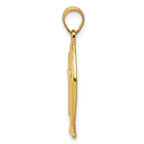 FJC Finejewelers 14 kt Yellow Gold Ichthus Fish Charm 26 x 9 mm