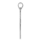 FJC Finejewelers 14 kt White Gold Cross Charm 29 mm x 15 mm