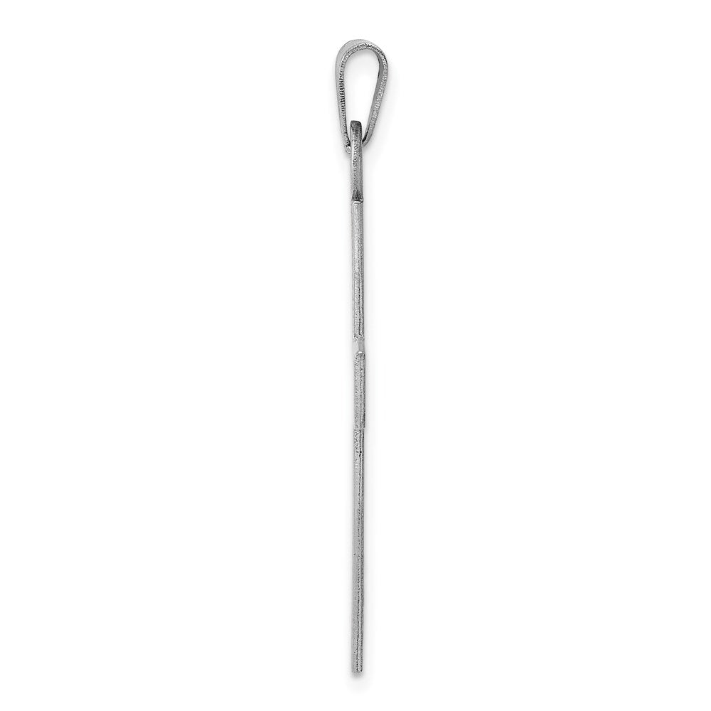 FJC Finejewelers 14 kt White Gold Cross Charm 36 mm x 18 mm
