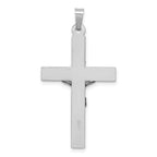 FJC Finejewelers 14 kt White Gold INRI Crucifix Cross Charm 37 mm x 20 mm