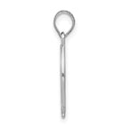 FJC Finejewelers 14 kt White Gold Ichthus Fish Charm 23 mm x 8 mm