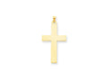 FJC Finejewelers 14 kt Yellow Gold Polished Cross Charm 50 x 25 mm