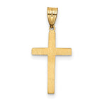 FJC Finejewelers 14 kt Yellow Gold Cross Charm 25 x 12 mm