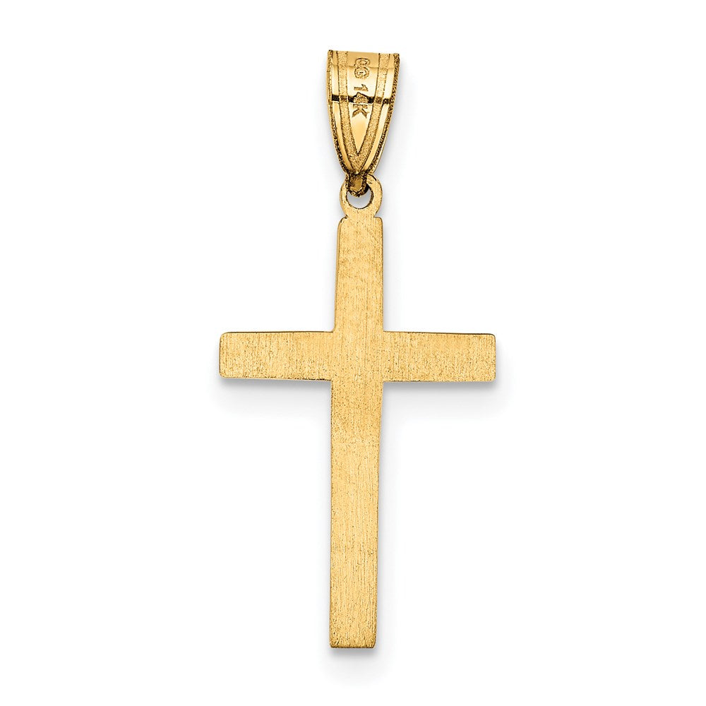 FJC Finejewelers 14 kt Yellow Gold Cross Charm 25 x 12 mm