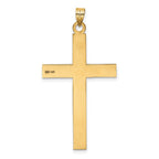 FJC Finejewelers 14 kt Yellow Gold Cross Charm 50 x 26 mm
