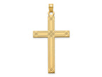 FJC Finejewelers 14 kt Yellow Gold Cross Charm 50 x 26 mm