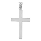FJC Finejewelers 14 kt White Gold Cross Charm 50 mm x 26 mm