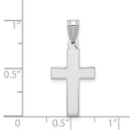 FJC Finejewelers 14 kt White Gold Cross Charm 26 mm x 12 mm