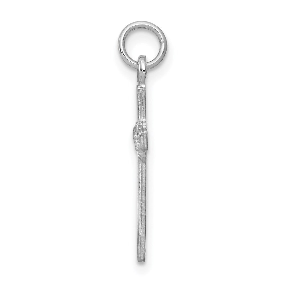 FJC Finejewelers 14 kt White Gold Cross Charm 22 mm x 10 mm