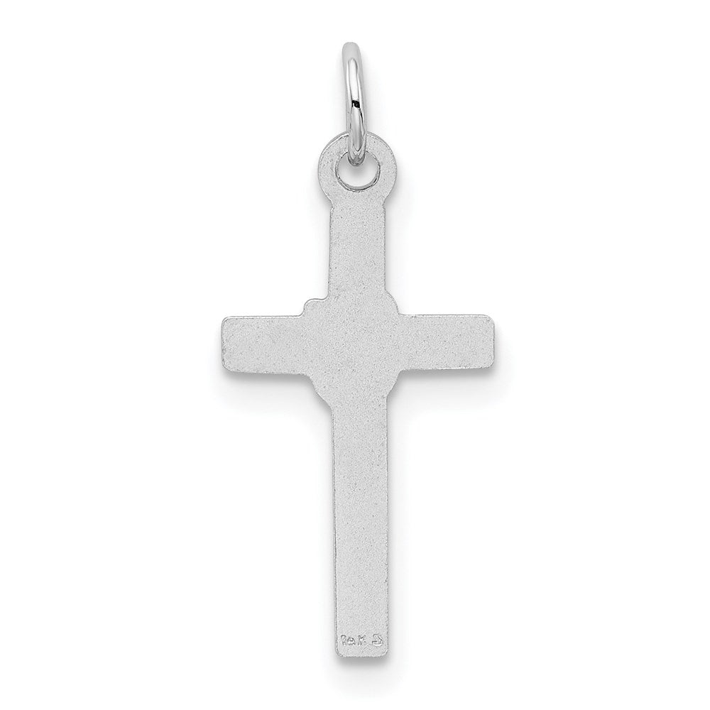 FJC Finejewelers 14 kt White Gold Cross Charm 22 mm x 10 mm