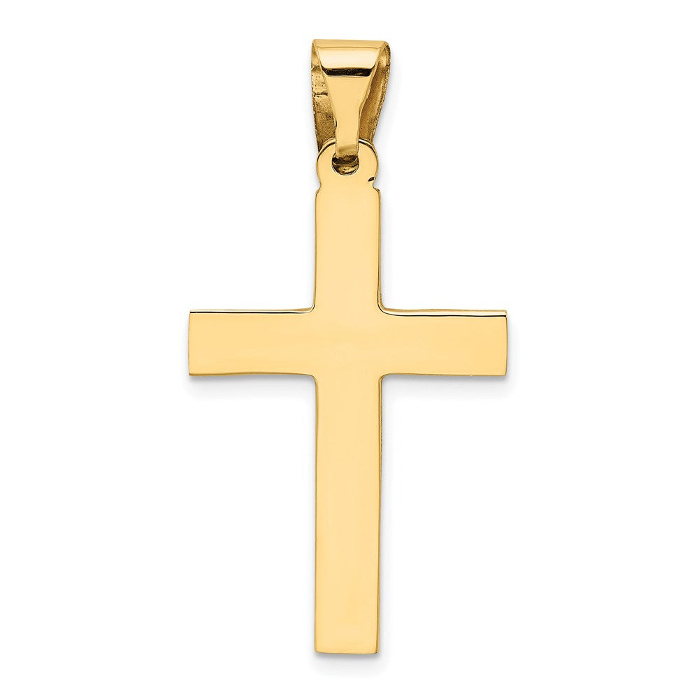 FJC Finejewelers 14 kt Yellow Gold Polished Cross Charm 36 x 19 mm