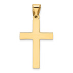 FJC Finejewelers 14 kt Yellow Gold Polished Cross Charm 36 x 19 mm