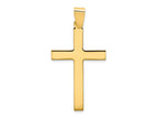 FJC Finejewelers 14 kt Yellow Gold Polished Cross Charm 43 x 23 mm