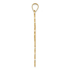 FJC Finejewelers 14 kt Yellow Gold Eastern Orthodox Cross Charm 50 x 26 mm