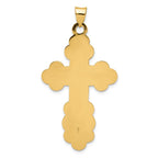 FJC Finejewelers 14 kt Yellow Gold Eastern Orthodox Cross Charm 50 x 26 mm
