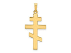 FJC Finejewelers 14 kt Yellow Gold Eastern Orthodox Cross Charm 34 x 15 mm