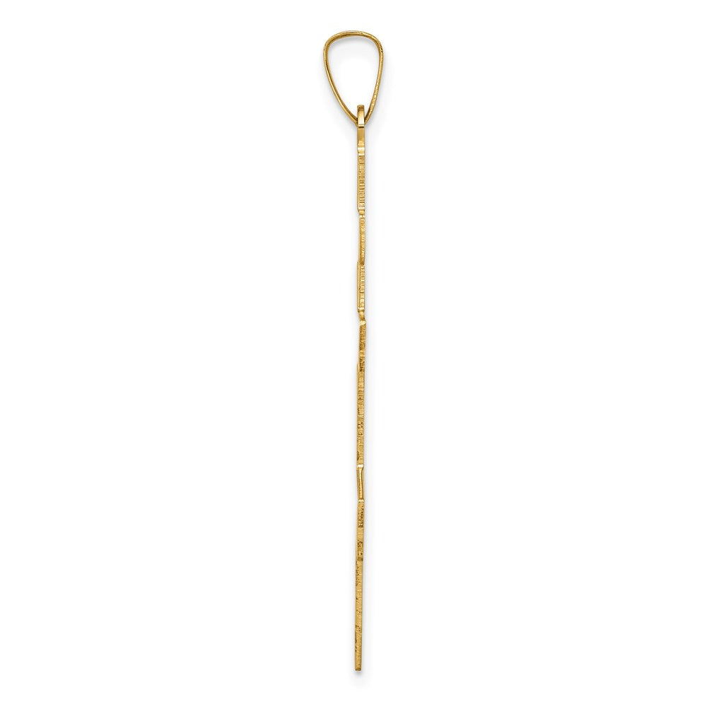 FJC Finejewelers 14 kt Yellow Gold Eastern Orthodox Cross Charm 38 x 19 mm