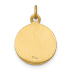 FJC Finejewelers 14 kt Yellow Gold Saint George Medal Charm 17 x 12 mm