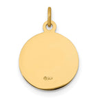 FJC Finejewelers 14 kt Yellow Gold Saint John Medal Charm 17 x 12 mm