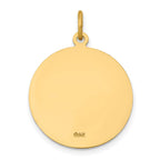 FJC Finejewelers 14 kt Yellow Gold Saint John Medal Charm 26 x 19 mm