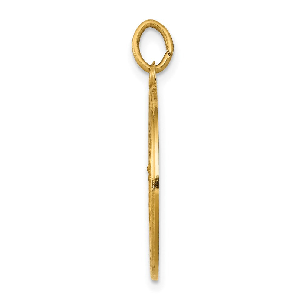 FJC Finejewelers 14 kt Yellow Gold Saint John Baptist Medal Charm 25 x 19 mm