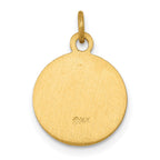 FJC Finejewelers 14 kt Yellow Gold Saint Gerard Medal Charm 17 x 12 mm