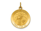 FJC Finejewelers 14 kt Yellow Gold Saint Gerard Medal Charm 24 x 19 mm