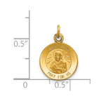 FJC Finejewelers 14 kt Yellow Gold Saint Paul Medal Charm 19 x 12 mm