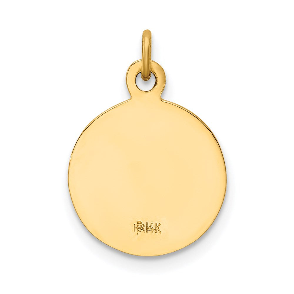 FJC Finejewelers 14 kt Yellow Gold Saint Paul Medal Charm 19 x 12 mm