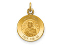 FJC Finejewelers 14 kt Yellow Gold Saint Paul Medal Charm 19 x 12 mm