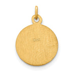FJC Finejewelers 14 kt Yellow Gold Saint Peter Medal Charm 19 x 12 mm