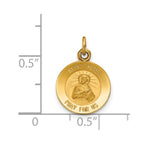 FJC Finejewelers 14 kt Yellow Gold Saint Peter Medal Charm 19 x 12 mm