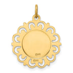 FJC Finejewelers 14 kt Yellow Gold Our Lady of Mt. Carmel Medal Charm 24 x 19 mm
