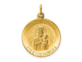 FJC Finejewelers 14 kt Yellow Gold Matka Boska Medal Charm 25 x 19 mm