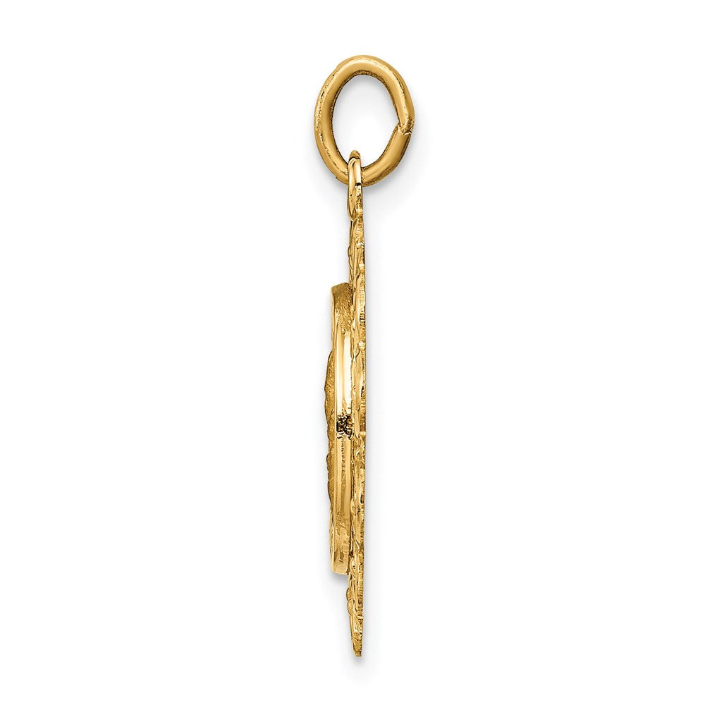 FJC Finejewelers 14 kt Yellow Gold Matka Boska Medal Charm 23 x 18 mm