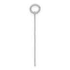 FJC Finejewelers 14 kt White Gold Laser Designed Cross Charm 33 mm x 17 mm