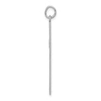 FJC Finejewelers 14 kt White Gold Laser Designed Cross Charm 41 mm x 22 mm