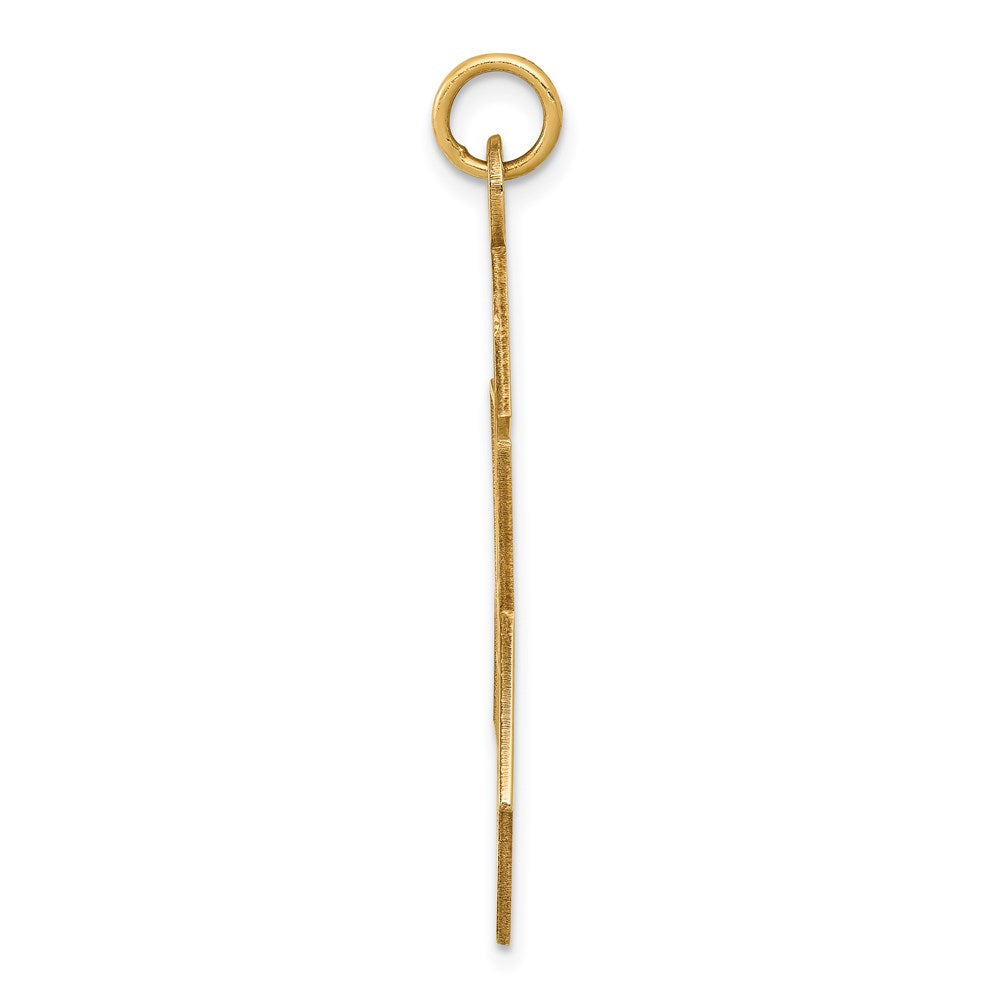 FJC Finejewelers 14 kt Yellow Gold Laser Designed Star of David Charm 41 x 27 mm
