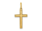 FJC Finejewelers 14 kt Yellow Gold Laser Designed Cross Charm 22 x 11 mm