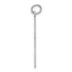 FJC Finejewelers 14 kt White Gold Laser Designed Cross Charm 32 mm x 17 mm