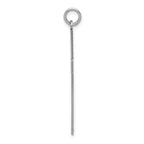 FJC Finejewelers 14 kt White Gold Laser Designed Cross Charm 39 mm x 22 mm