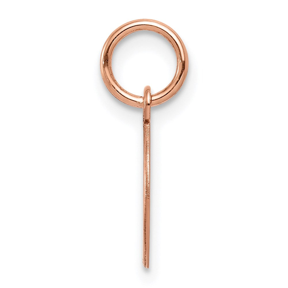 FJC Finejewelers 14 kt Rose Gold Personalized Plain .018 Gauge Circular Engraveable Disc Charm 16 mm x 10 mm