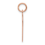 FJC Finejewelers 14 kt Rose Gold Plain .018 Gauge Engraveable Heart Disc Charm 24 mm x 20 mm
