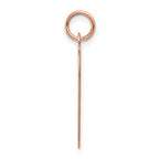 FJC Finejewelers 14 kt Rose Gold Plain .018 Gauge Engraveable Heart Disc Charm 27 mm x 21 mm