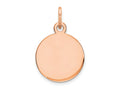 FJC Finejewelers 14 kt Rose Gold Personalized Round Disc Charm