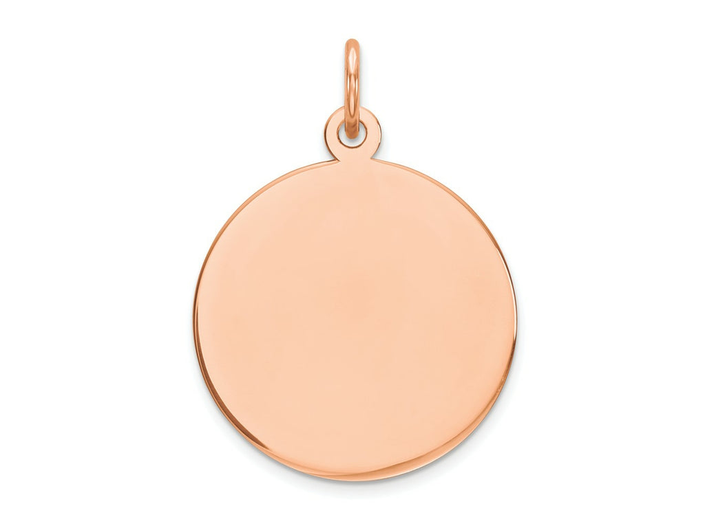 FJC Finejewelers 14 kt Rose Gold Round Disc Charm 17